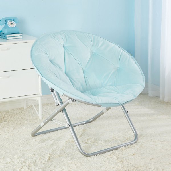 Kids Micromink Saucer Chair, Available in Multiple Colors