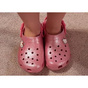 Crocs Hello Kitty 闪闪洞洞鞋-儿童款
