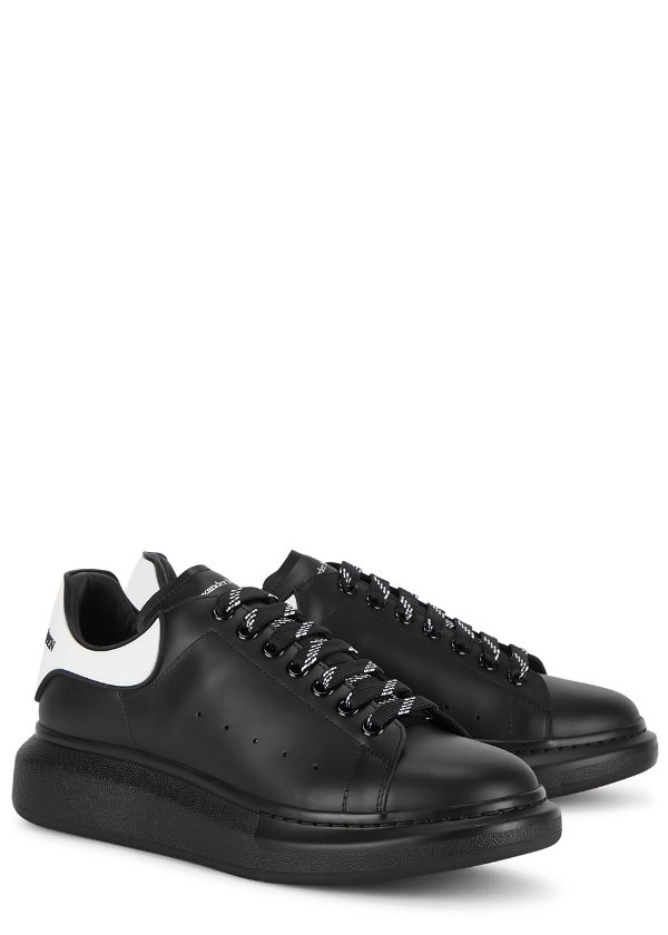 Larry black leather sneakers