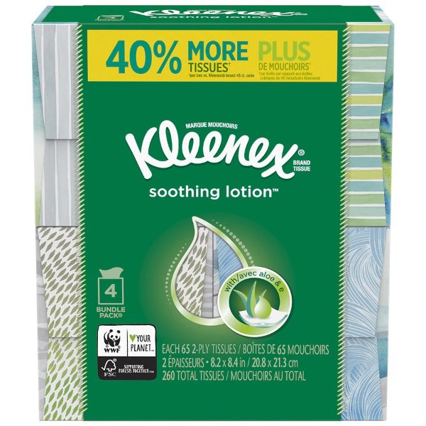 Soothing Lotion Facial Tissues Cube Box