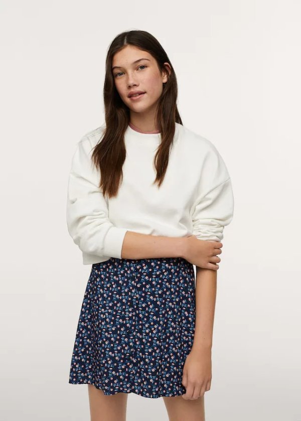 Floral print skirt - Teenage girl | Mango Teen USA