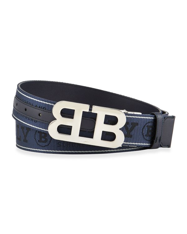 Men's Fixed Reversible Mirror B Belt