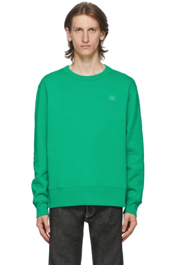 Green Fairview Patch Sweatshirt