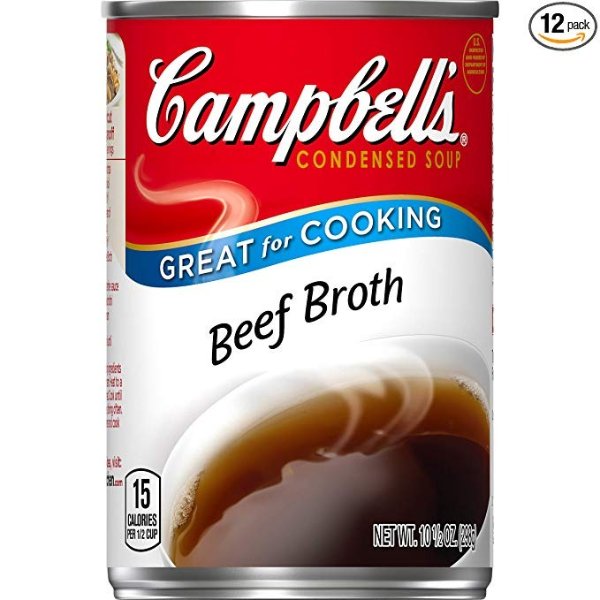 Condensed Beef Broth, 10.5 oz. Can (Pack of 12)