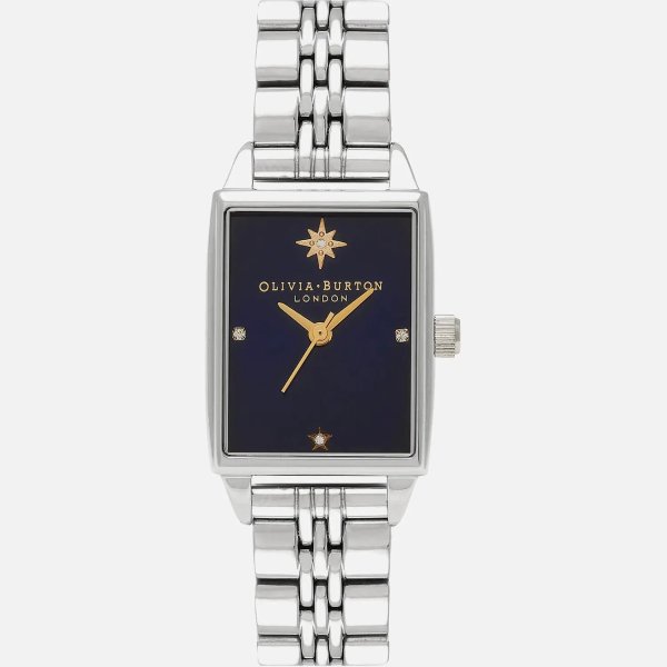 星星方盘手表-银色