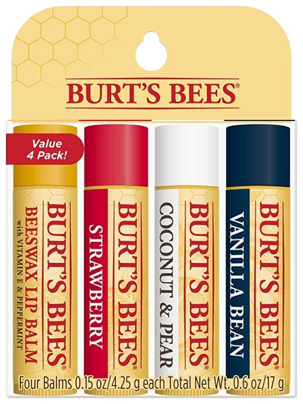 Burt's Bees 润唇膏4支装热卖 滋润祛死皮