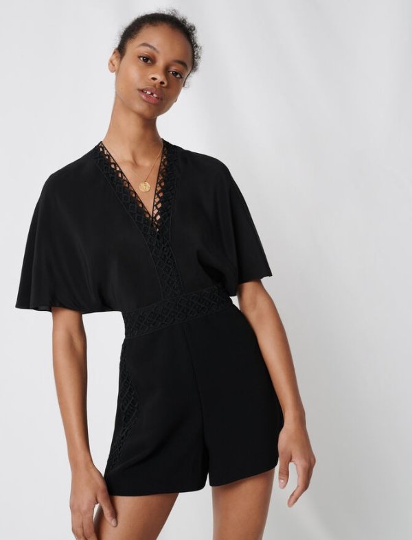 220IDELLE Playsuit with lace details