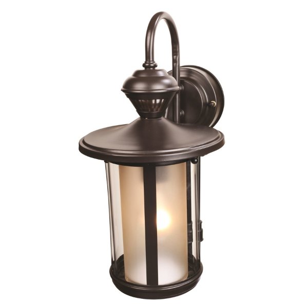 16.2-in H Oil Rubbed Bronze Motion Activated Outdoor Wall Light
