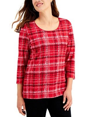 Plaid Top, Created for Macy's