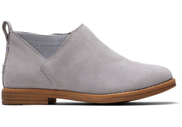 Drizzle Grey Suede Youth Leilani Booties