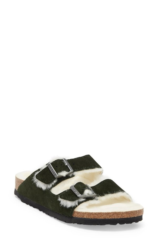 Arizona Genuine Shearling Lining Slide Sandal - Discontinued