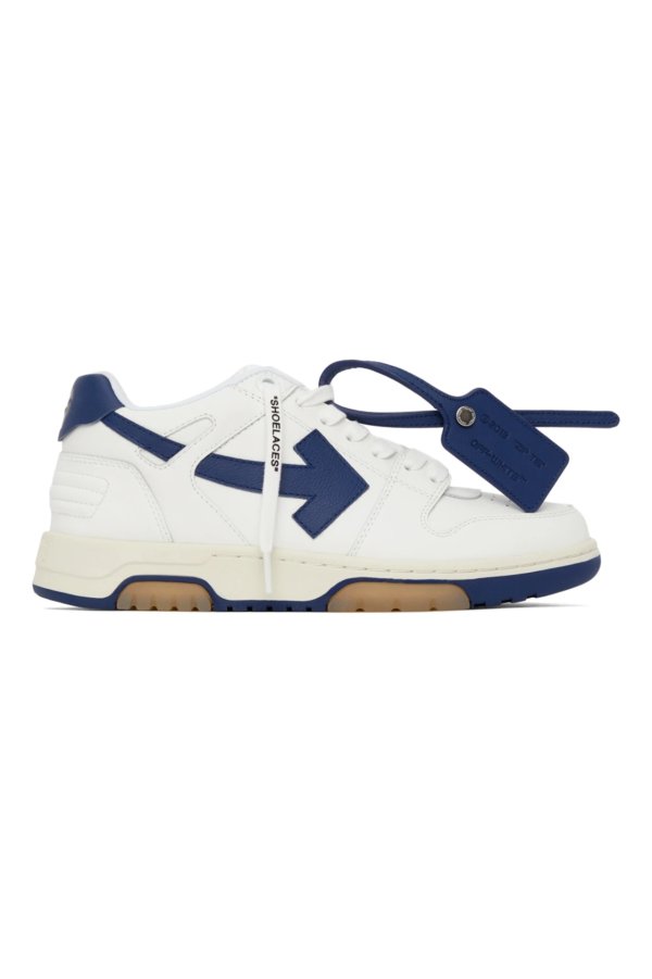 White & Navy Out Of Office 'OOO' Sneakers