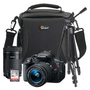 佳能EOS Rebel T5i 1800万像素带18-55mm镜头单反相机套装