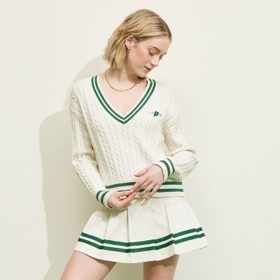 Women's Cable Knit Pullover - Cream