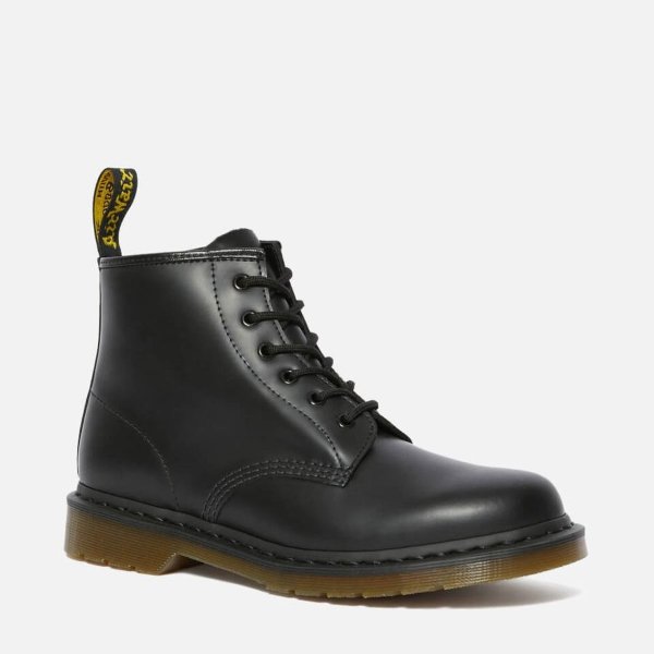 101 Smooth Leather 6-Eye Boots - Black