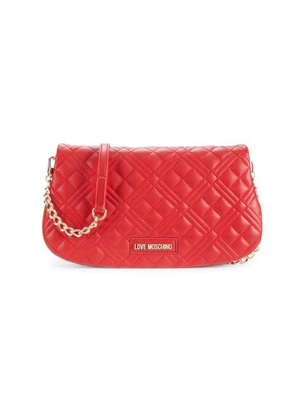 ​Quilted Faux Leather Crossbody Bag