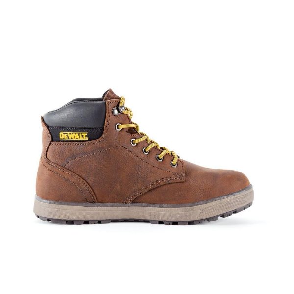 DEWALT Plasma Men's Brown Leather Steel Toe 6 in. Work Boot-DXWP10007W-PCH-09 - The Home Depot