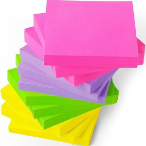 CASAON 12 Pack Sticky Notes 3x3 Inches, 80 Sheets/pad