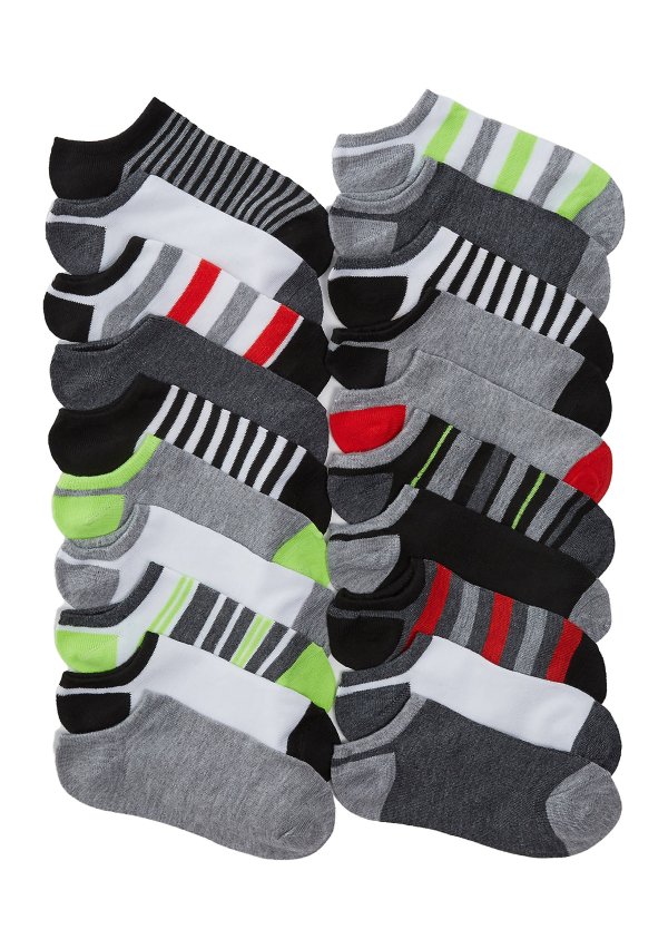 20 Pack of No Show Socks