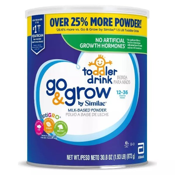 Go &#38; Grow by Similac Toddler Drink Powder - 30.8oz
