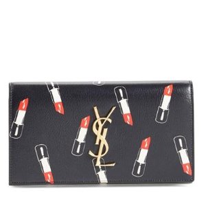 Saint Laurent 'Monogram Lipstick' Calfskin Leather Wallet