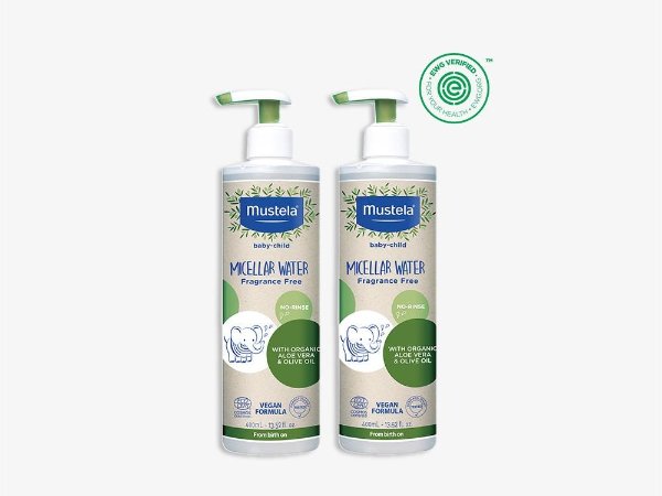 Certified Organic Micellar Water with Olive Oil and Aloe (2 Pack, 300ml)