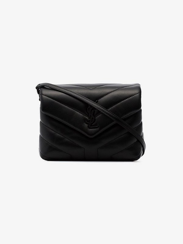 Black Toy Loulou quilted cross body bag