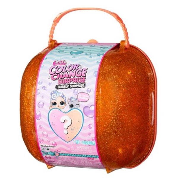 LOL Surprise Color Change Bubbly Surprise Orange With Exclusive Doll & Pet