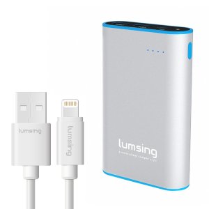 Lumsing Portable Charger 10050mAh/Lumsing Lightning to USB Cable Apple Certified Sync and Charging Cord(3.3 Feet/1M)