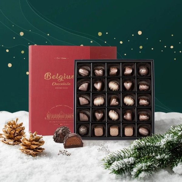 【中国直邮】比利时 圣诞限定巧克力礼盒 325克