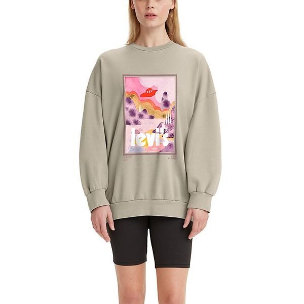 Women's Levi's® Graphic Prism Oversized Crew Sweatshirt