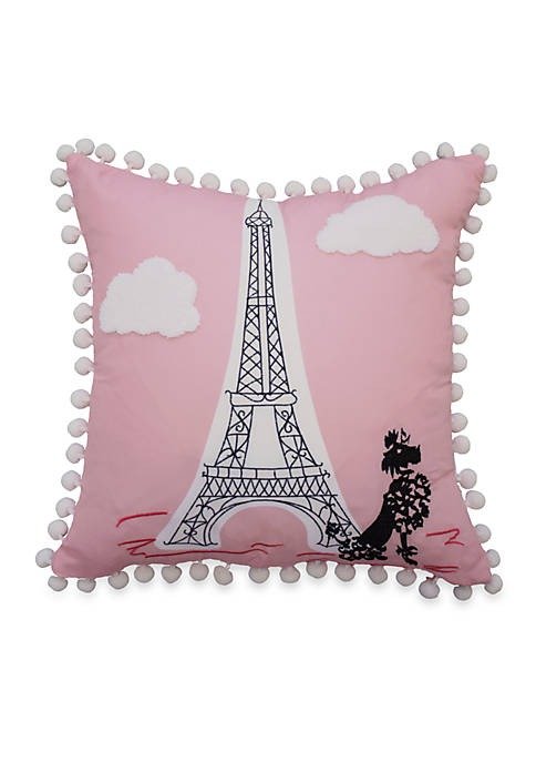 Ooh La La Embroidered Decorative Accessory Pillow