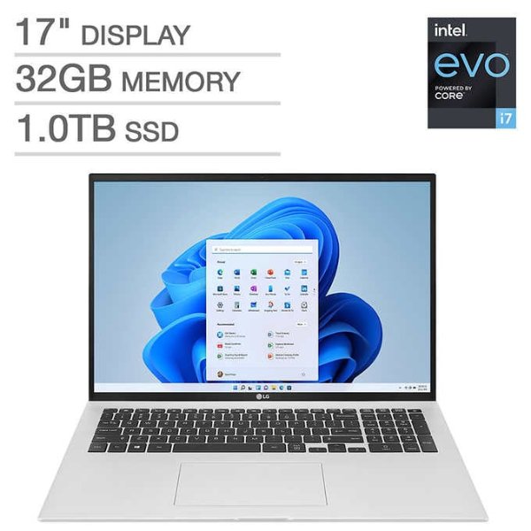 Gram 17 Laptop (i7-1195G7, 2K, 32GB, 1TB)