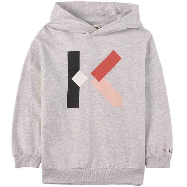 Kids Grey K Logo Hoodie | AlexandAlexa