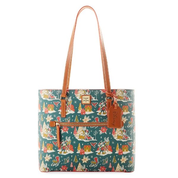 Mickey and Minnie Mouse Christmas Dooney & Bourke Tote Bag | shopDisney