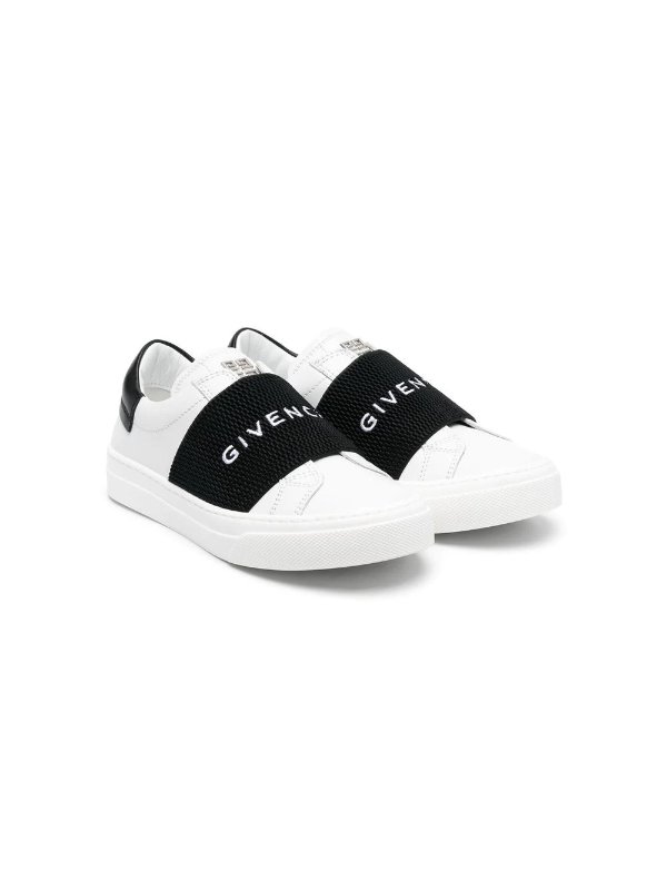 embroidered-logo slip-on sneakers