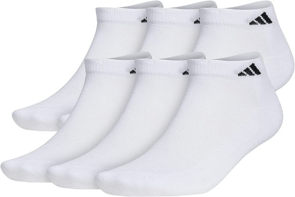 adidas mens Athletic Cushioned (6-pair) Low Cut Sock