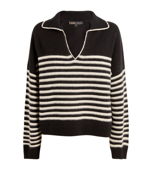 Sale | Maje Cashmere Striped Sweater | Harrods US