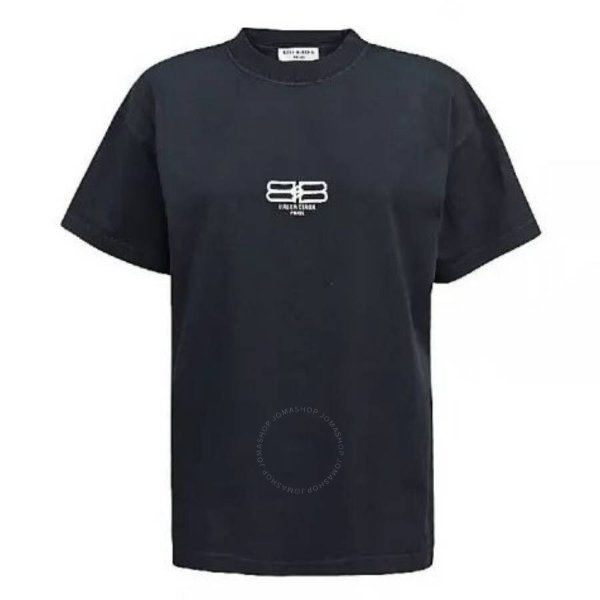 Washed Black Vintage Jersey BB Paris Icon Medium Fit T-Shirt