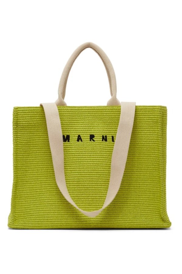 Green East West Shopping Tote