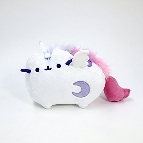 Pusheen Super Pusheenicorn Unicorn Sound and Lights Plush Stuffed Animal, White, 17"
