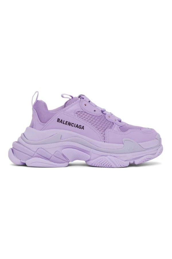 Purple Triple S Sneakers