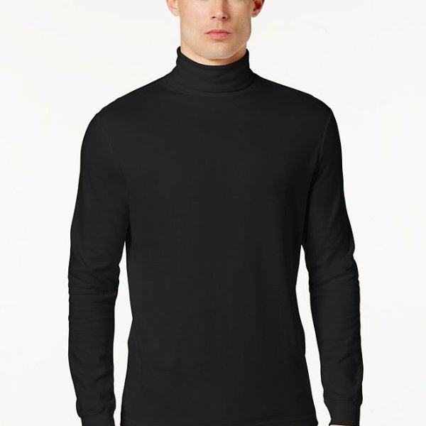 Men's Solid Turtleneck, Created for Macy's