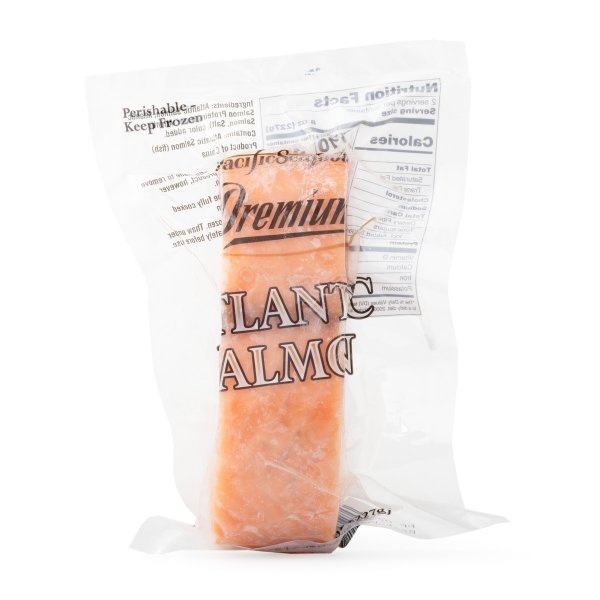 Pacific Seafood Premium Atlantic Salmon, Frozen 8 oz