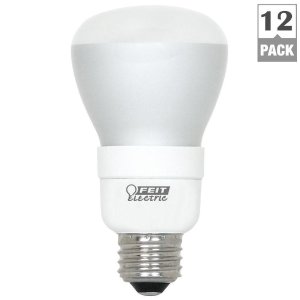 EcoSmart 50W Equivalent Soft White R20 Dimmable CFL Light Bulb (12-Pack)