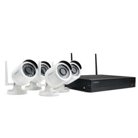 4-Channel Wi-Fi 1080p NVR Surveillance System with 1TB Hard Drive, 4-Camera 1080p Dual Antenna Indoor/Outdoor Cameras - Sam's Club