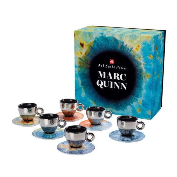 illy Art Collection Marc Quinn Set of 6 Cappuccino Cups