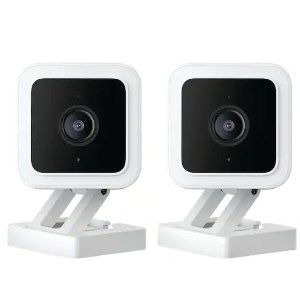 WYZE Cam v3 Wired Home Security Camera with 3-Months Cam Plus (2-Pack)