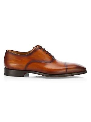- COLLECTION BY MAGNANNI Cap Toe Calf Leather Oxfords
