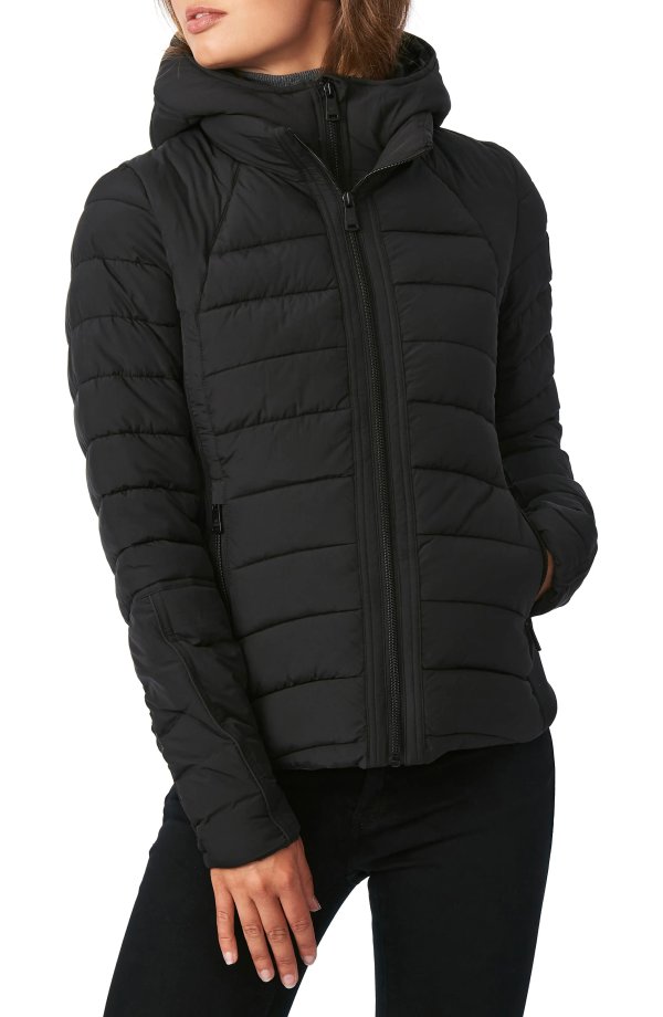 Hooded Quilted Water Repellent Jacket